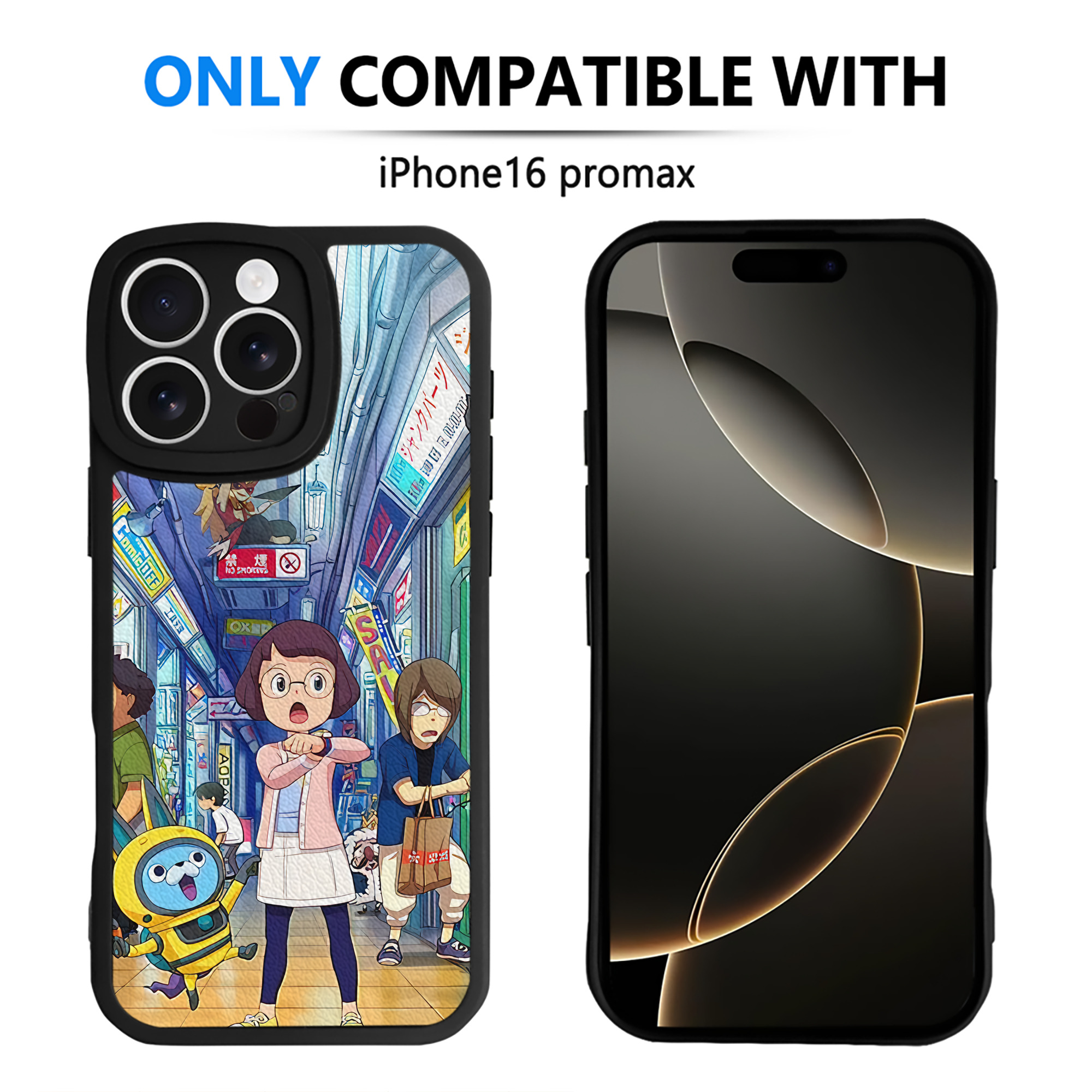 （画像用） 妖怪ウォッチ Yo-kai Watch 【iPhone 16シリーズ対応】シリコンスマホケース（レザー調） 材質：シリコン